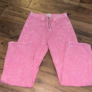 BDG Pink/White Wash Cowboy Jean